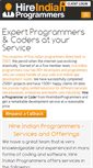 Mobile Screenshot of hireindianprogrammers.com